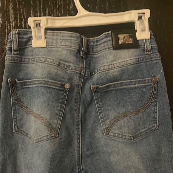 Joseph Ribkoff Blue Skinny Pants - Picture 7 of 7